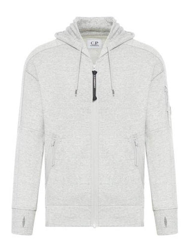 Diagonal Raised Fleece Hooded Jacket Grey - CP COMPANY - BALAAN 1