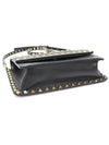 UW2B0E86BOL Black Calfskin Gold Rockstud Clutch Crossbody Bag - VALENTINO - BALAAN 5