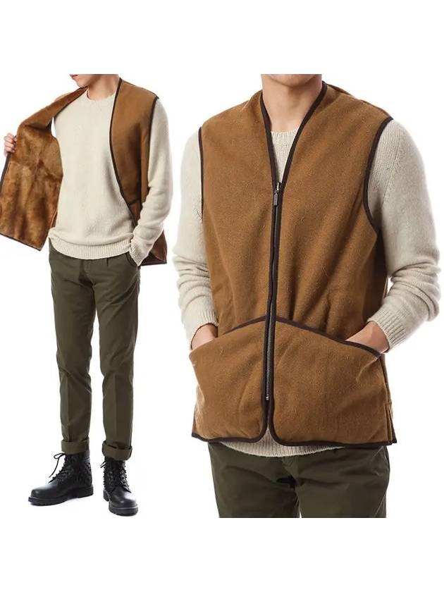 Warm Pile Vest Brown - BARBOUR - BALAAN 2