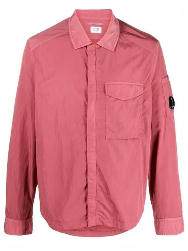 Chrome-R Pocket Over Long Sleeve Shirt Pink - CP COMPANY - BALAAN 2