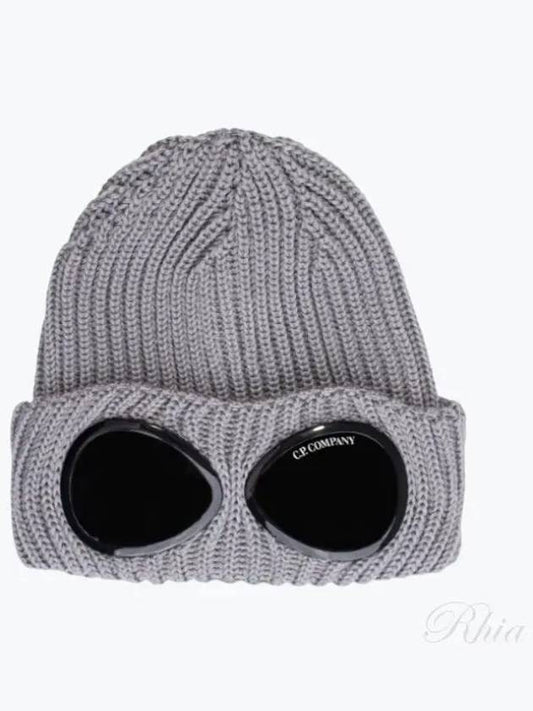 Signature Goggles Wool Beanie Grey - CP COMPANY - BALAAN 2