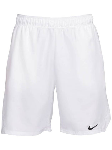 Men's Court Victory Dry Fit Shorts 9 Inch White - NIKE - BALAAN 1