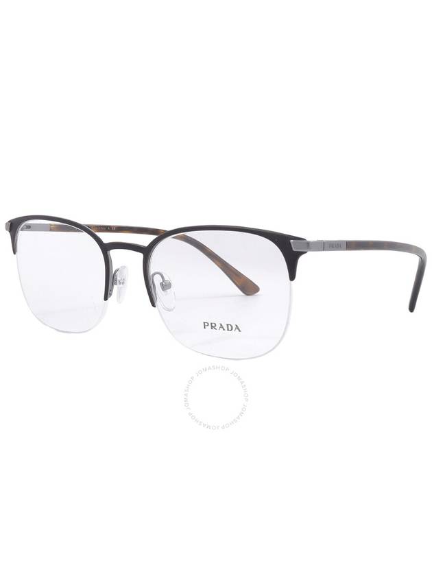 Glasses Frame PR57YV 02Q-1O1 Semi-Rimless Metal Men Women Glasses - PRADA - BALAAN 3