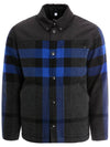 Men's Check Overfit Shirt Jacket Black Blue - BURBERRY - BALAAN 1