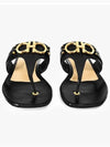 Gancini Flip Flops Black - SALVATORE FERRAGAMO - BALAAN 4