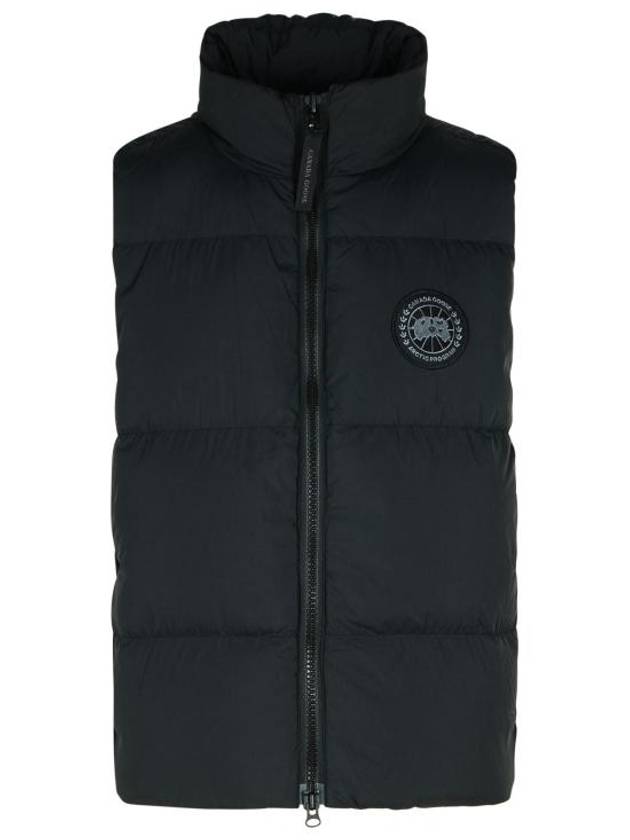 Lawrence Label Vest Black - CANADA GOOSE - BALAAN 1