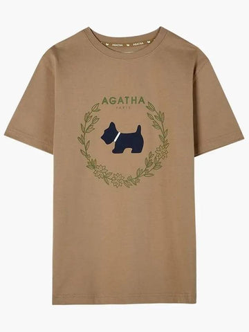 50th Anniversary Flower Agatha Scotty Logo Short Sleeve T-Shirt AGT136 109 - AGATHA APPAREL - BALAAN 1