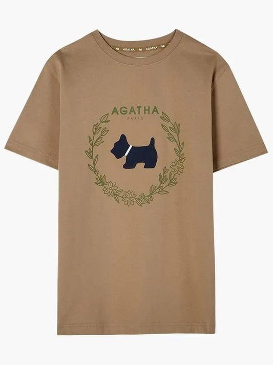 50th Anniversary Flower Agatha Scotty Logo Short Sleeve T-Shirt AGT136 109 - AGATHA APPAREL - BALAAN 1