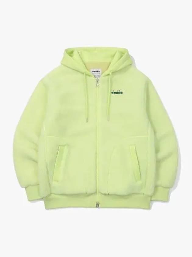 Diadora Comfy Fleece Hooded Zip Up LIME - DIADORA - BALAAN 1