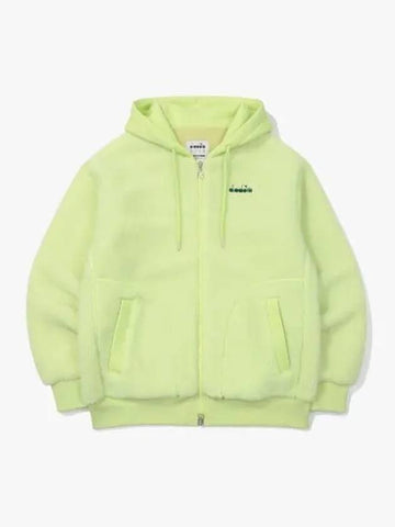 Diadora Comfy Fleece Hooded Zip Up LIME - DIADORA - BALAAN 1