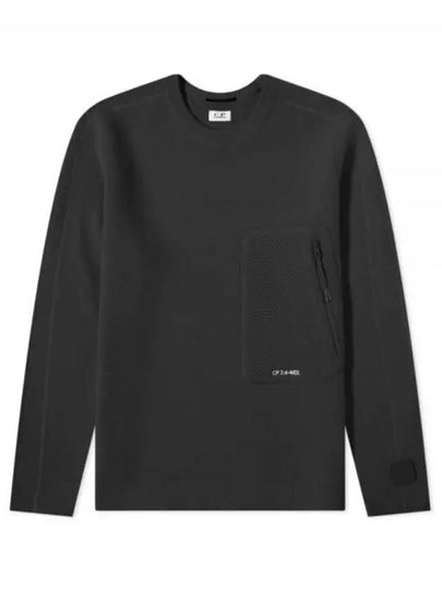 Pocket Zipper Wool Knit Top Light Black - CP COMPANY - BALAAN 2