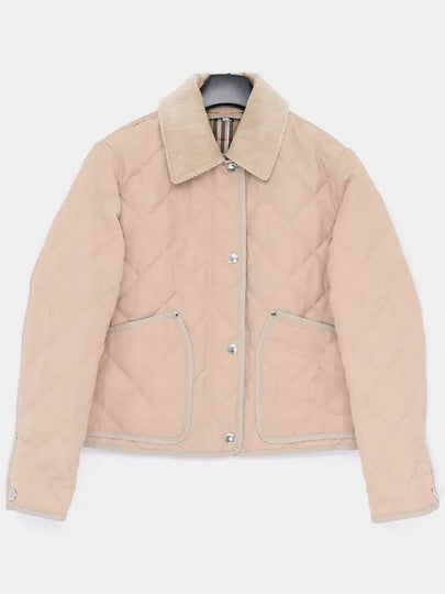 Quilted Classic Collar Jacket Beige - BURBERRY - BALAAN 2