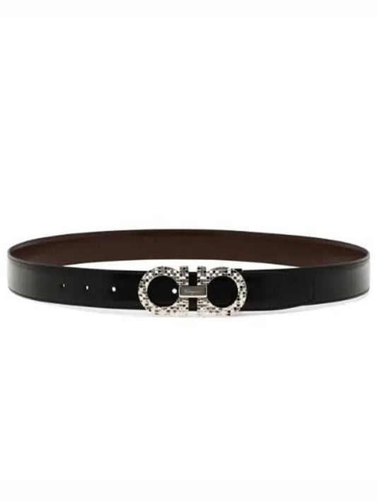 Ulsan Luminous Mosaic Gancini Reversible Belt - SALVATORE FERRAGAMO - BALAAN 2