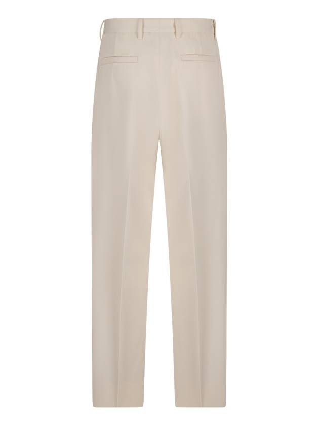 COTTON AND WOOL PANTS - ERMENEGILDO ZEGNA - BALAAN 2