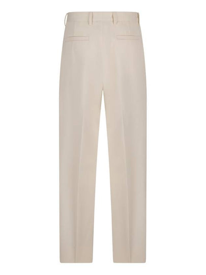 COTTON AND WOOL PANTS - ERMENEGILDO ZEGNA - BALAAN 2