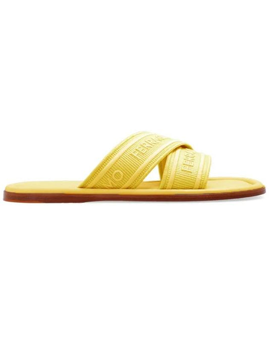 24FW LAURENE signature logo slide sandals 0769516 - SALVATORE FERRAGAMO - BALAAN 2