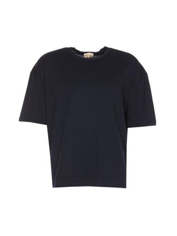 Logo Short Sleeve T-shirt Navy - TEN C - BALAAN 1