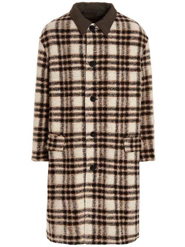 Men's Kinston Check Reversible Single Coat Ivory - ISABEL MARANT - BALAAN 2