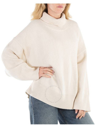 Chloe Ladies White Powder Cashmere Turtleneck Sweater, Size Medium - CHLOE - BALAAN 2