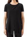 Women's Orma Cross Front Blouse Black - MAX MARA - BALAAN.