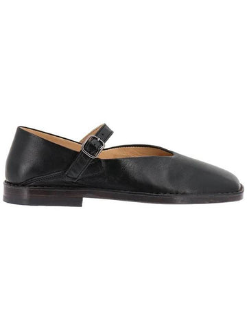 Square Toe Ballerina Shoes Black - LEMAIRE - BALAAN 1