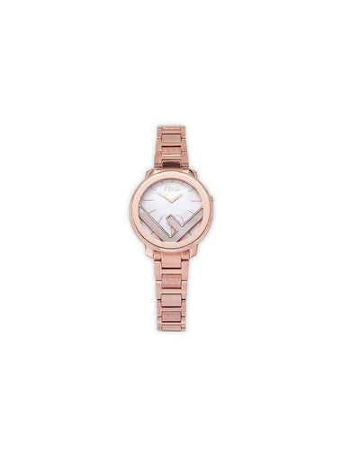 Women's F Logo Watch Rose Gold - FENDI - BALAAN 1