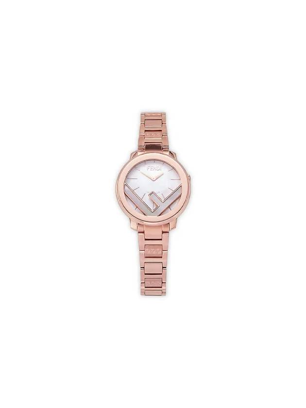 Women's F Logo Watch Rose Gold - FENDI - BALAAN 2