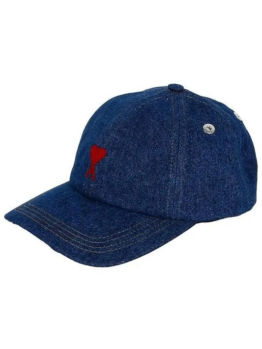 Embroidered Logo Ball Cap Blue - AMI - BALAAN 2