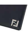 FF Square Leather Compact Bicycle Wallet Black - FENDI - BALAAN 7