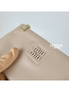 Cameo Envelope Leather Clutch Bag Beige - MIU MIU - BALAAN 10