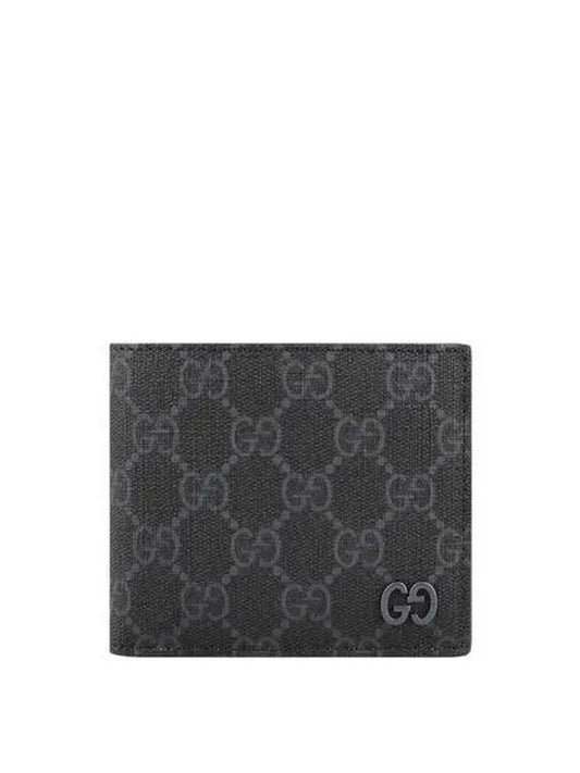 GG Supreme Bordeaux Interior Bifold Half Wallet Black - GUCCI - BALAAN 2