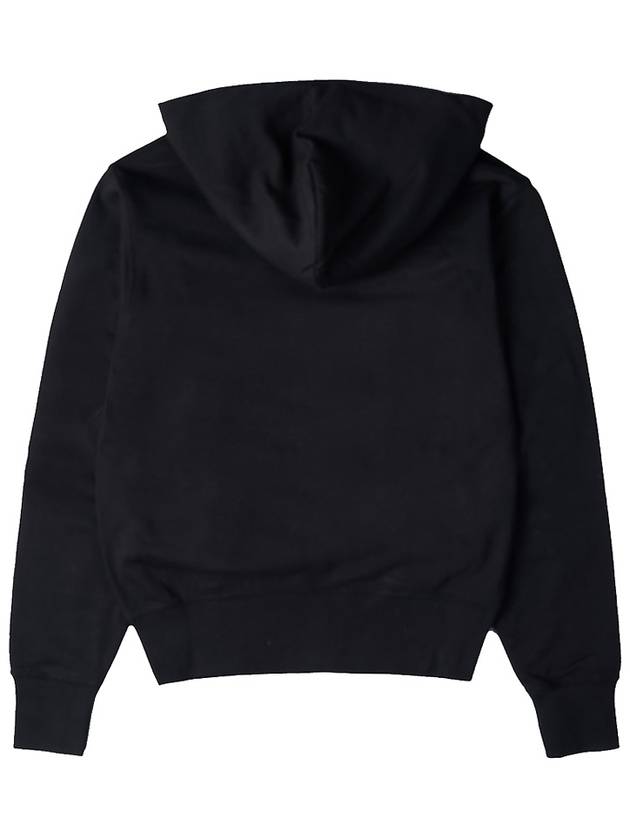 Embroidered Balk Flower Logo Hooded Top Black - KENZO - BALAAN.