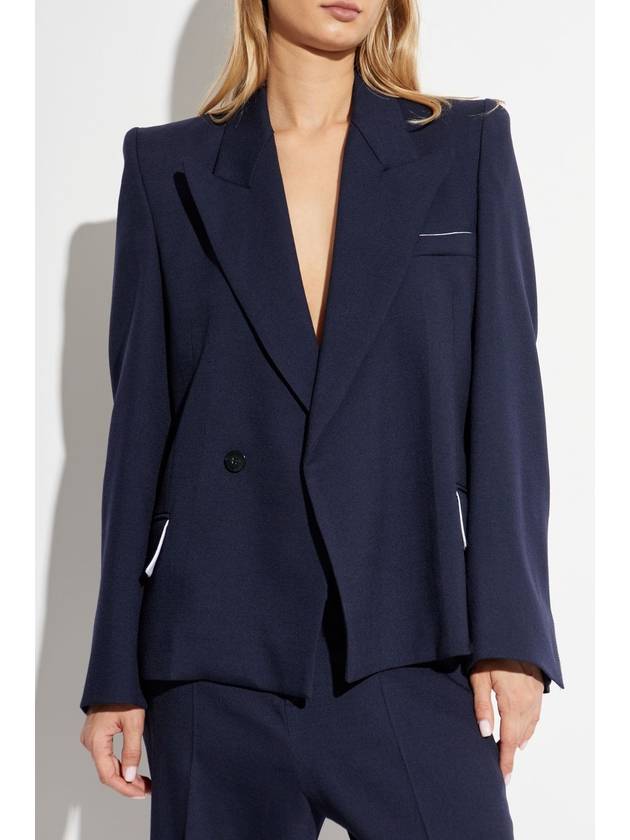 Victoria Beckham Double-breasted Blazer, Women's, Navy Blue - VICTORIA BECKHAM - BALAAN 3