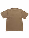 Logo Print Short Sleeve T-Shirt Taupe - BALENCIAGA - BALAAN 3