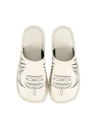 western mule slippers aaa338m white - ANDERSSON BELL - BALAAN 1