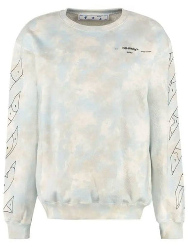 Cloud Print Sweatshirt White - OFF WHITE - BALAAN 1