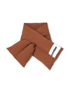 Logo Quilted Padded Down Muffler Brown - JIL SANDER - BALAAN 1