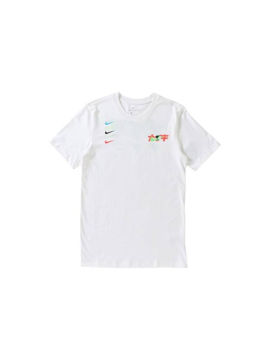 Men's Worldwide Swoosh Katakana Short Sleeve T-Shirt White - NIKE - BALAAN 1