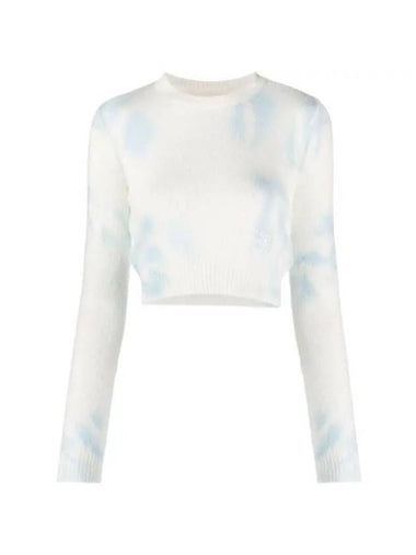 MM6 Maison Margiela Logo Tie Dye Crop Knit S62HL0007S18263 002F - MAISON MARGIELA - BALAAN 1