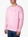 Embroidered Logo Pony Crew Neck Sweatshirt Pink - POLO RALPH LAUREN - BALAAN 5