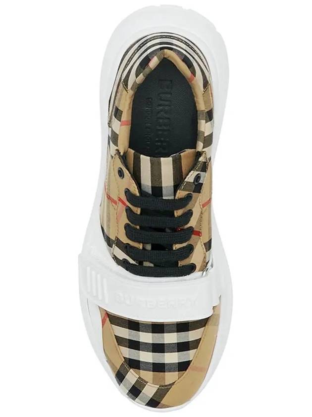 Vintage Check Cotton Sneakers Archive Beige - BURBERRY - BALAAN 3