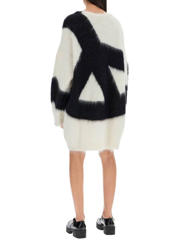 brushed knit dress - MOSCHINO - BALAAN 3