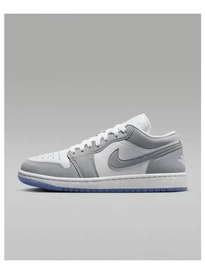 Air Jordan 1 Low Top Sneakers White Wolf Grey - NIKE - BALAAN 2