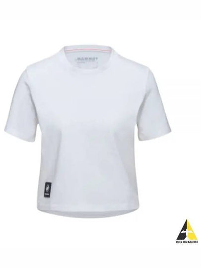 Women's Massone Patch Cropped Short Sleeve T-Shirt White - MAMMUT - BALAAN 2