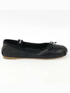 Women's Logo Leather Ballerinas Black - MIU MIU - BALAAN 2