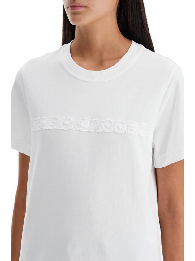 t-shirt with patch logo design - MARC JACOBS - BALAAN 4