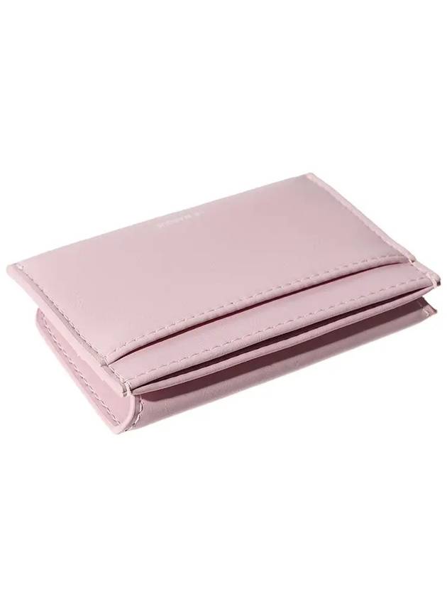 Saddle Slim Mini Transportation Card Wallet Baby Pink - LE MASQUE - BALAAN 6