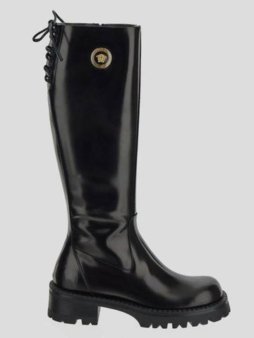 boots 10124901A087731B00V Black gold - VERSACE - BALAAN 1