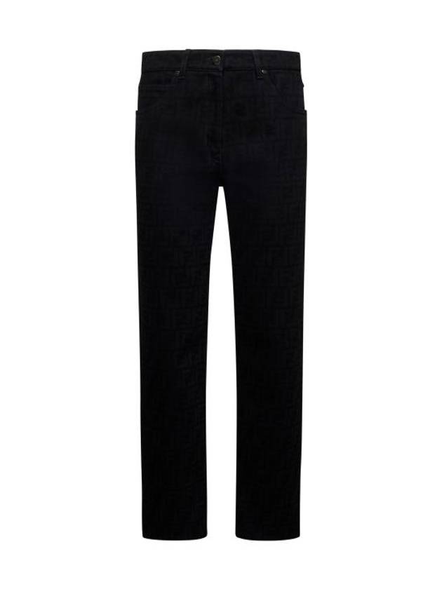 FF Denim Jeans Black - FENDI - BALAAN 1