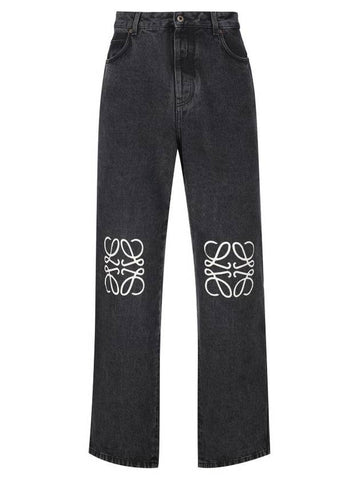 Anagram Baggy Jeans Black - LOEWE - BALAAN 1